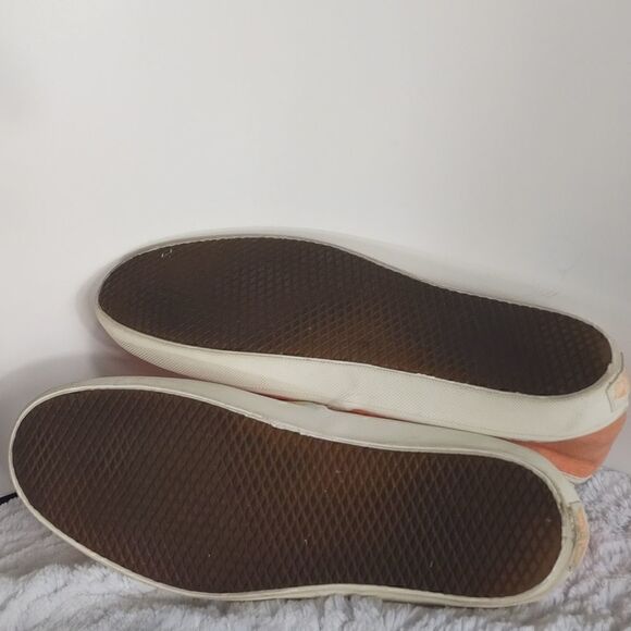 Vans Off The Wall Tropical Peach Woman's Slipon Sneakers - Picture 4 of 7